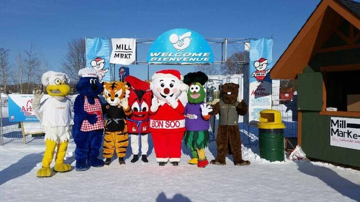 Bon Soo Winter Carnival celebration in Sault Ste. Marie, Michigan