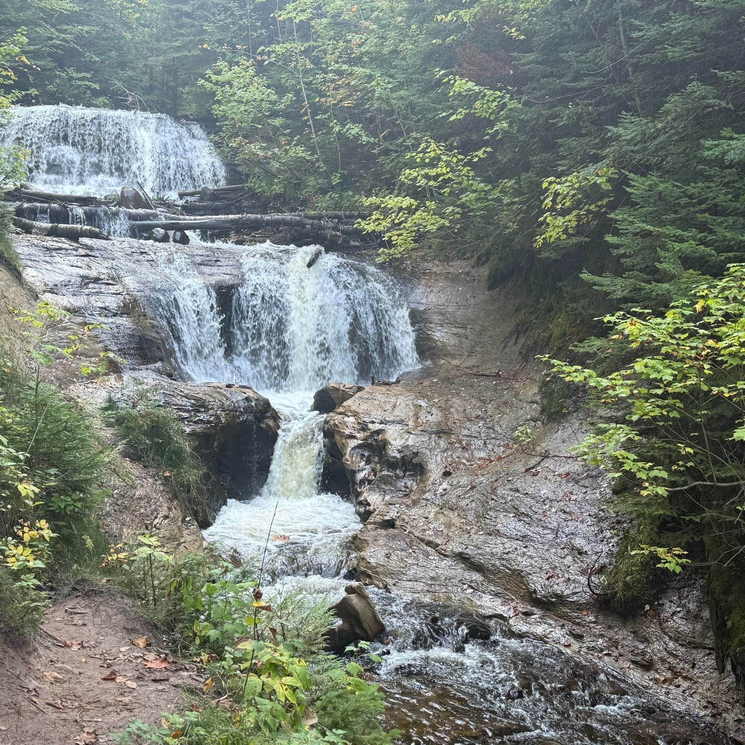 Sable Falls waterfall view